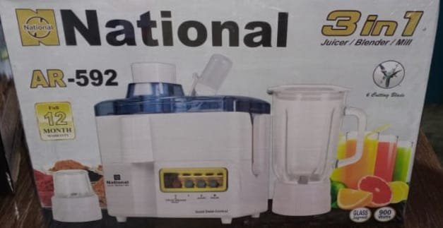 Pawar full Imported National Juicer 3 in 1.