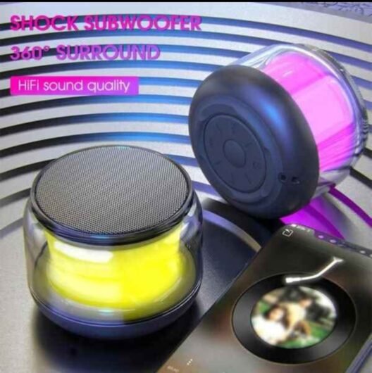 Mini Bluetooth Wireless Portable Speaker With Led Light & High Bass Sound