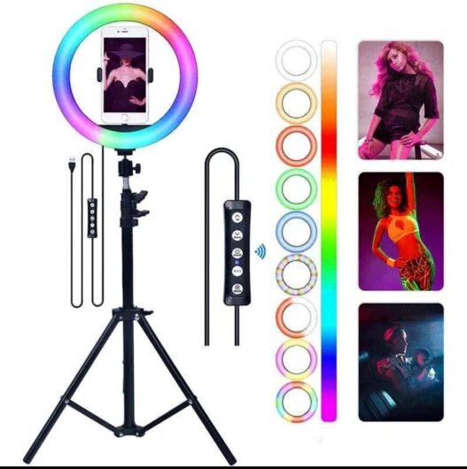 MJ-33 RGB LED Studio Ring Light – Professional Lighting for Photography & Content Creation