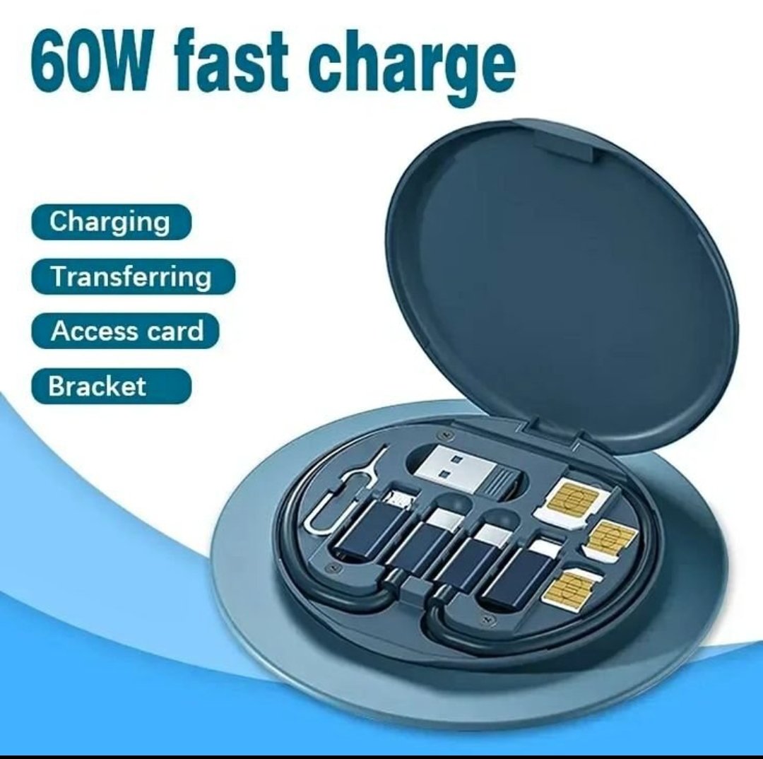 New Data Cable Storage Box 60W Fast Charging Multifunctional Mobile Phone Holder Storage Box