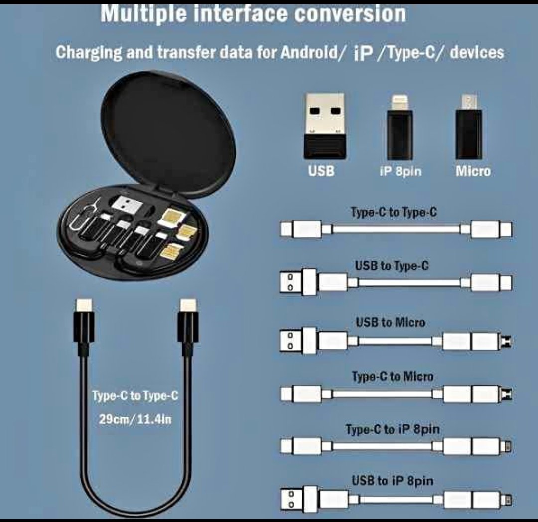 ( 5 In 1 ) Data Cable Set