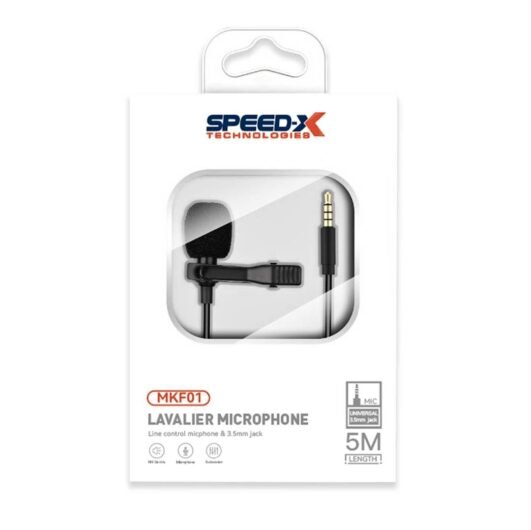 SPEED-X MKF01 5M LAVALIER MICROPHONE 3.5MM JACK GOOD QUALITY