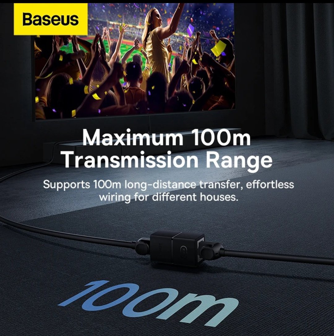 Baseus RJ45 Connector Cat7 Cat6 Ethernet Adapter Extender