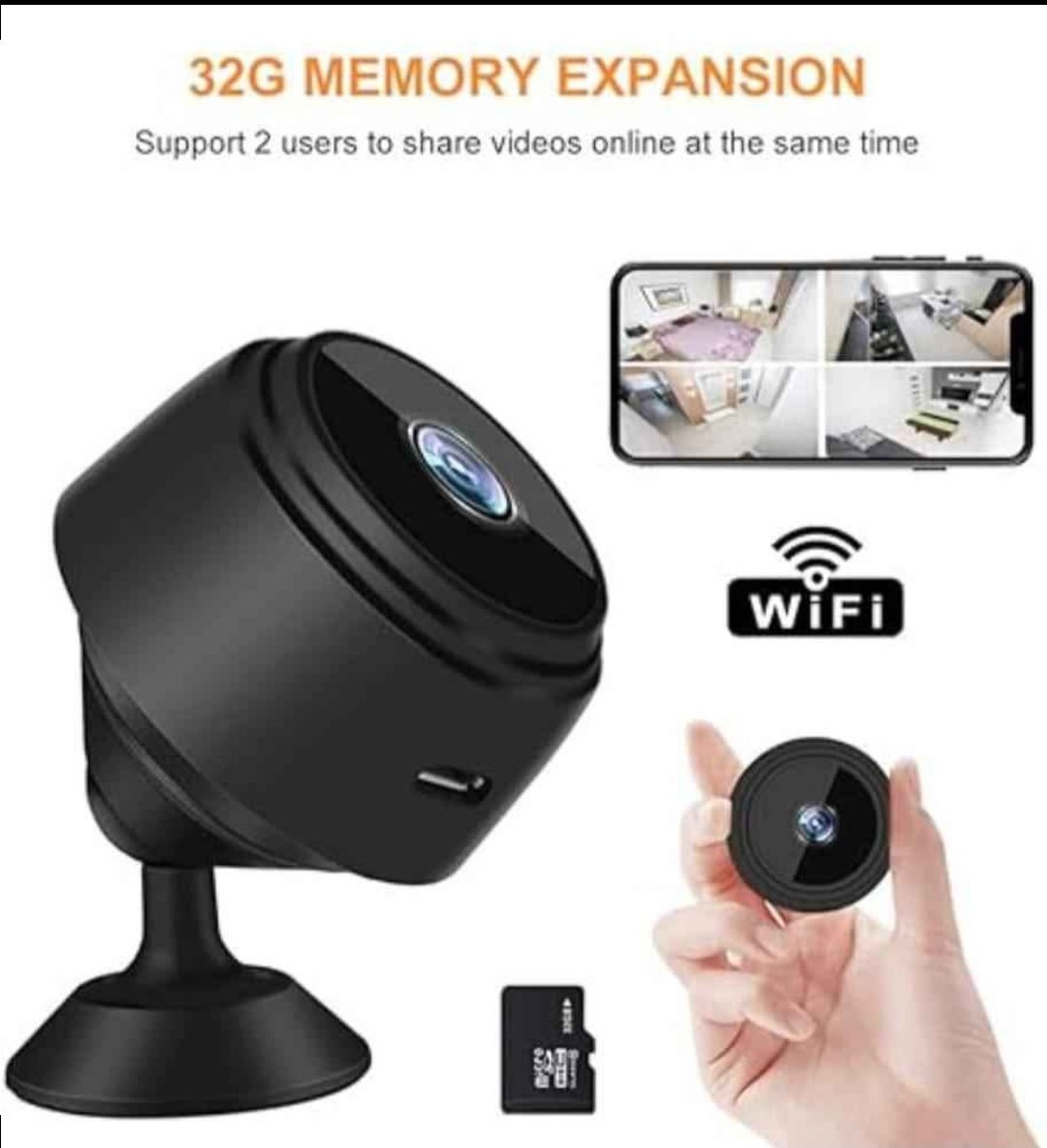 Mini wifi camera for security