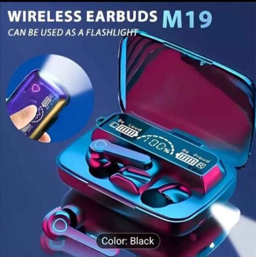 M19 TWS Wireless Bluetooth Headset Noise Cancelling Power Bank Gaming Earbuds with Mic Wireless Head